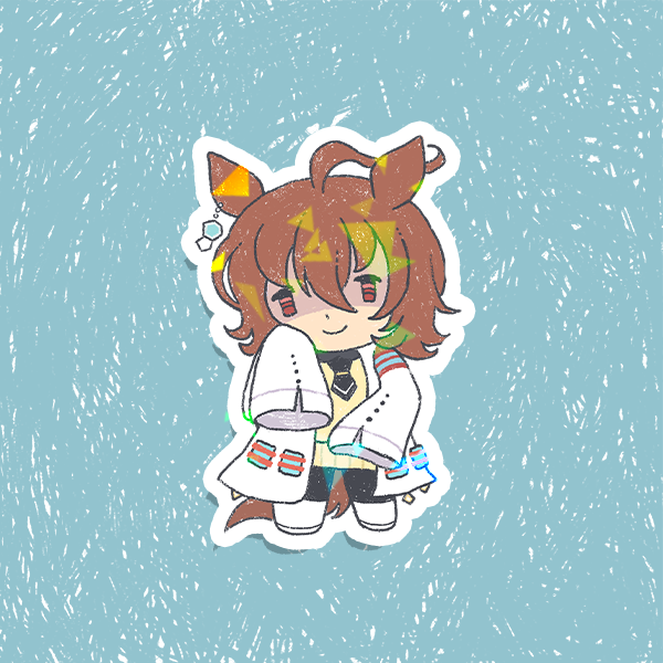 Umamusume Pretty Derby Holographic Vinyl Stickers 3"