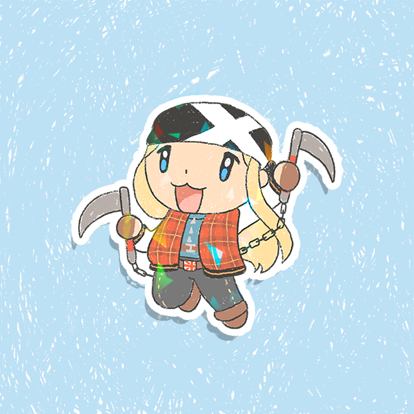 Guilty Gear Chibi Holographic Vinyl Sticker 3"