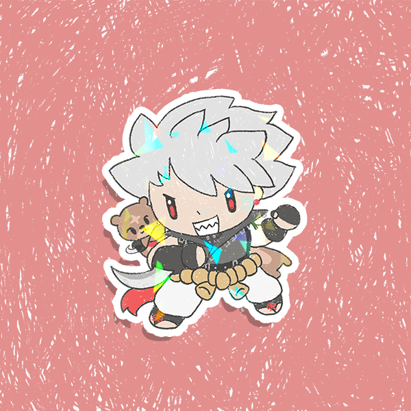 Guilty Gear Chibi Holographic Vinyl Sticker 3"