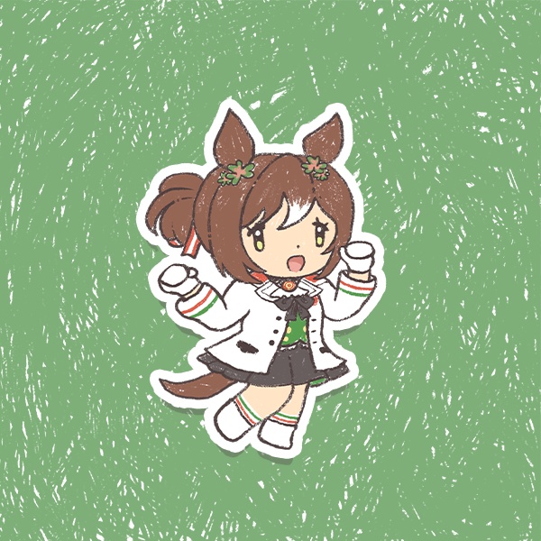 Umamusume Pretty Derby Holographic Vinyl Stickers 3"