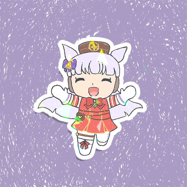 Umamusume Pretty Derby Holographic Vinyl Stickers 3"