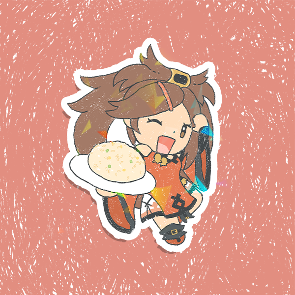 Guilty Gear Chibi Holographic Vinyl Sticker 3"