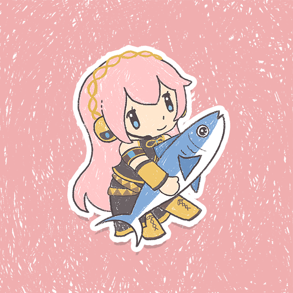 Vocaloid/UTAU Holographic Vinyl Sticker 3" (More to come!)