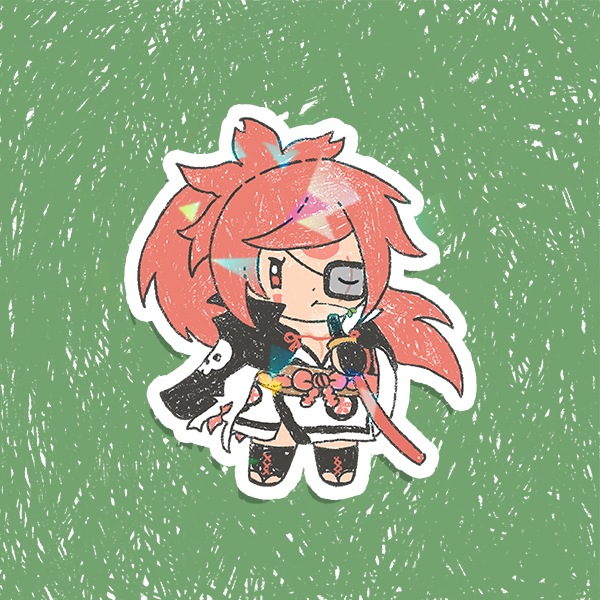 Guilty Gear Chibi Holographic Vinyl Sticker 3"