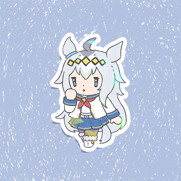 Umamusume Pretty Derby Holographic Vinyl Stickers 3"
