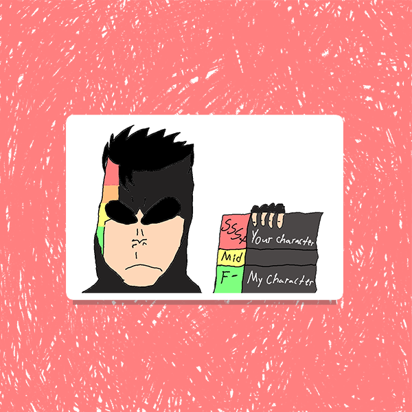 Tiervincible Holographic Vinyl Sticker 3"