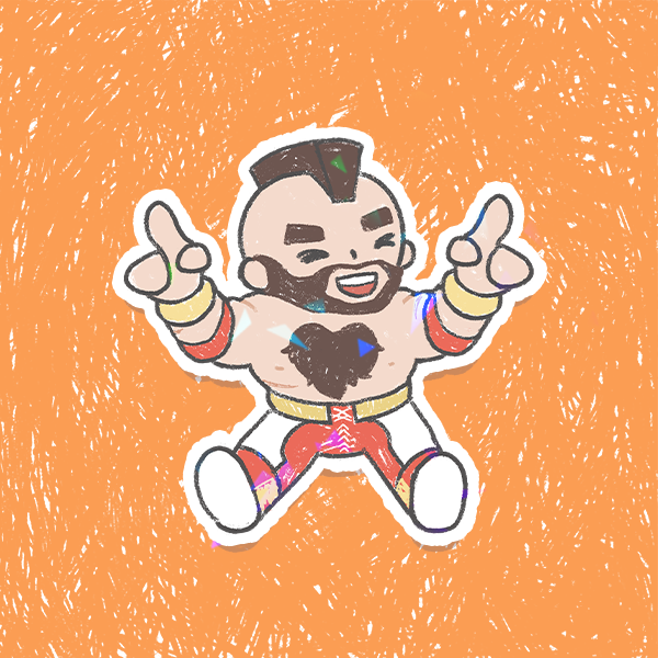 Street Fighter Holographic Vinyl Stickers 3"