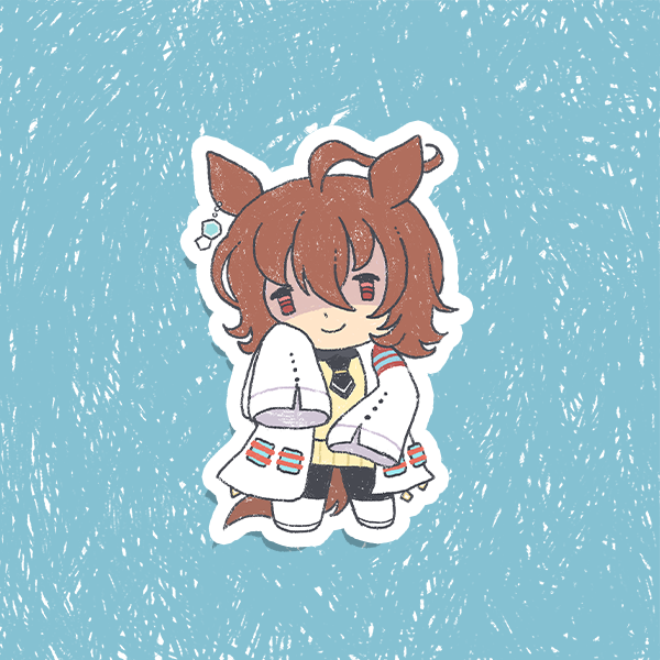 Umamusume Pretty Derby Holographic Vinyl Stickers 3"