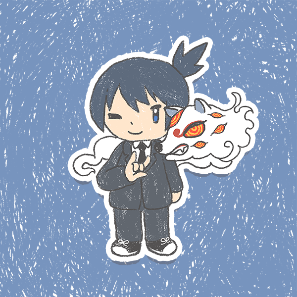 Chainsaw Man Holographic Vinyl Sticker 3"