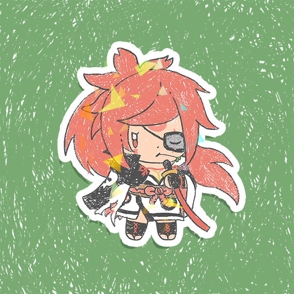 Guilty Gear Chibi Holographic Vinyl Sticker 3"