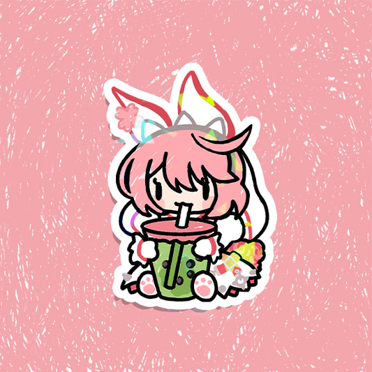 Boba Elphelt Holographic Vinyl Sticker 3"