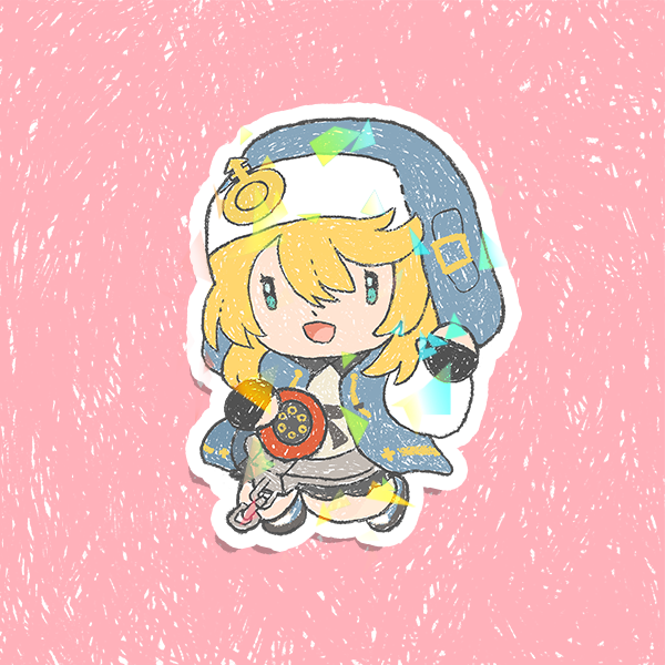 Guilty Gear Chibi Holographic Vinyl Sticker 3"