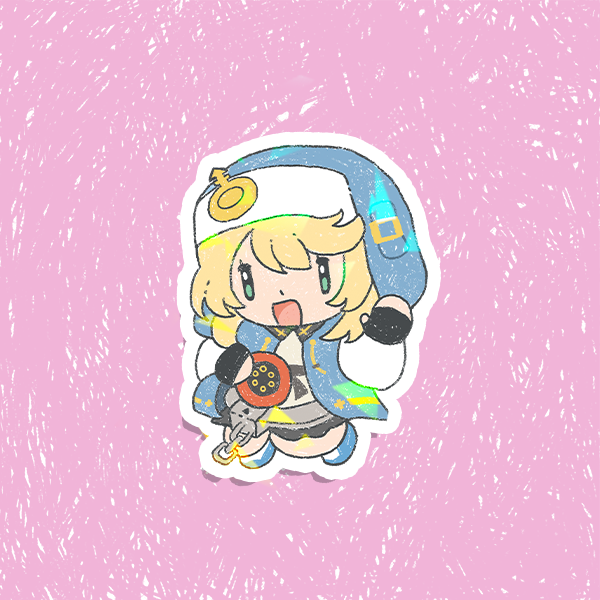 Guilty Gear Holographic Vinyl Stickers 3"