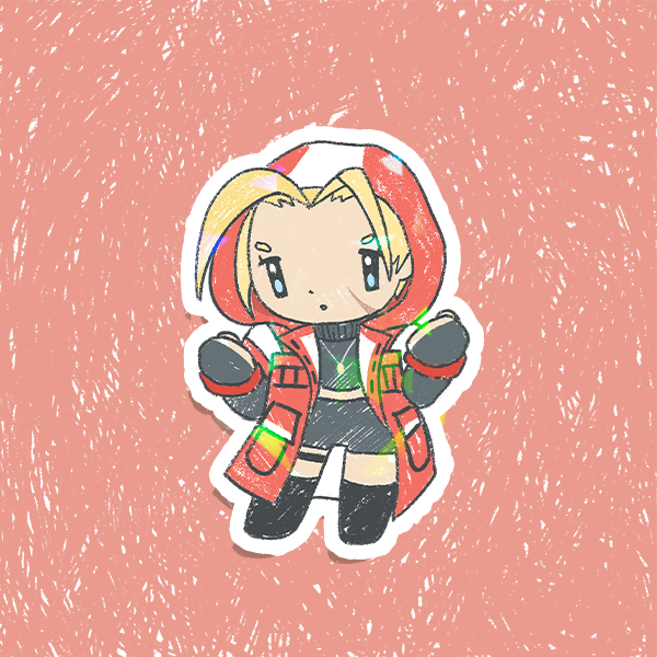 Street Fighter Holographic Vinyl Stickers 3"