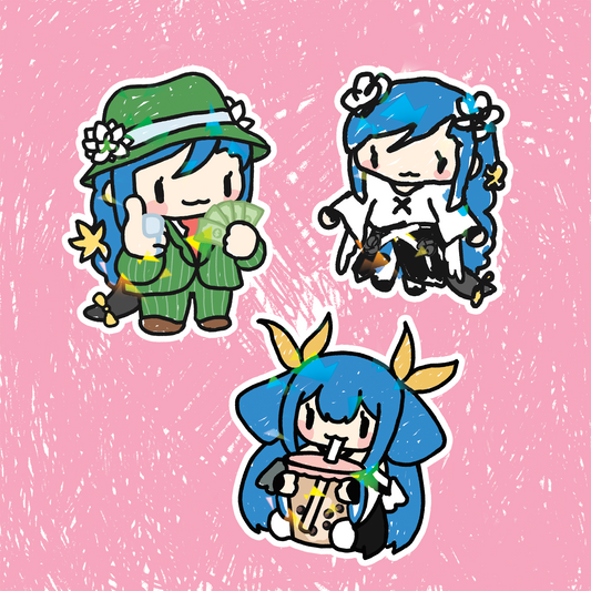 Dizi Holographic Vinyl Sticker 3"