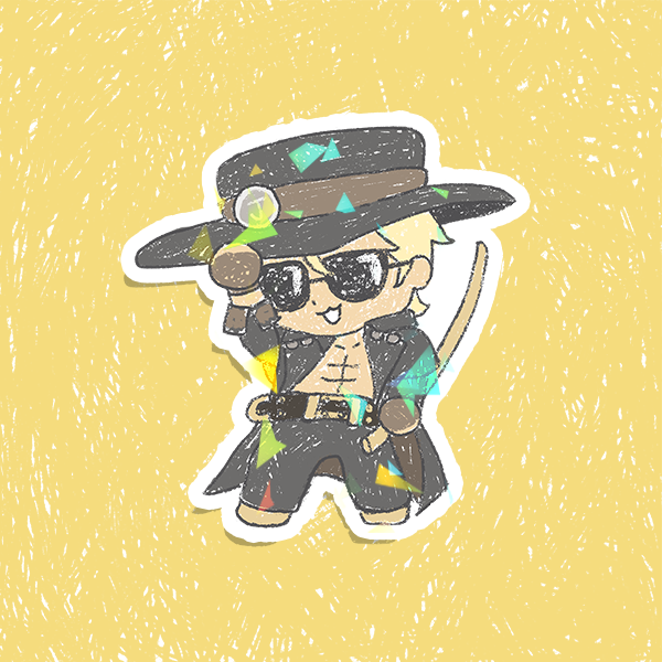 Guilty Gear Chibi Holographic Vinyl Sticker 3"