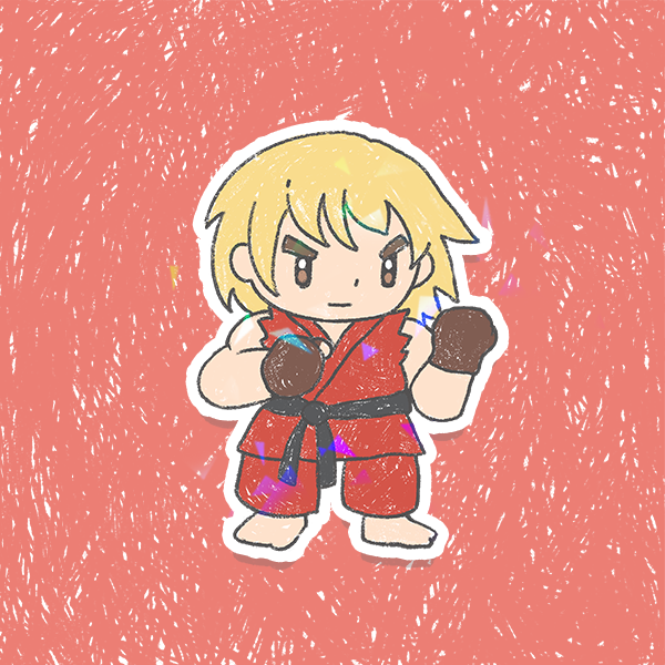 Stickers / Autocollants Street Fighter - Personnage HONDA - 12 Cm - Multicolore - Neuf