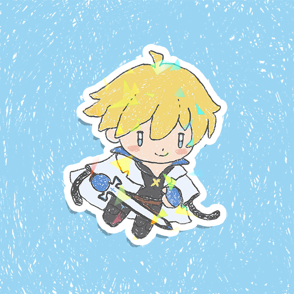 Guilty Gear Chibi Holographic Vinyl Sticker 3"