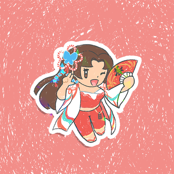 Street Fighter Holographic Vinyl Stickers 3"