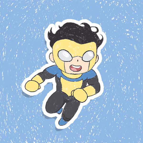 Invincible + Tiervincible Holographic Vinyl Sticker 3"