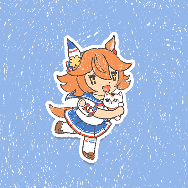 Umamusume Pretty Derby Holographic Vinyl Stickers 3"