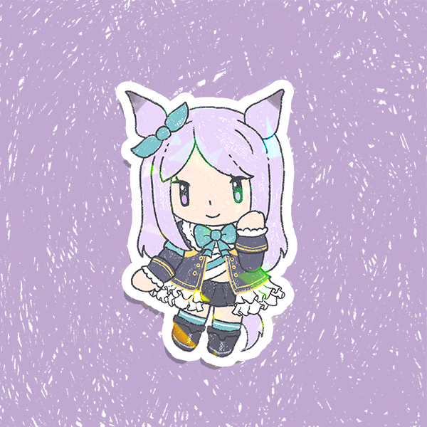 Umamusume Pretty Derby Holographic Vinyl Stickers 3"