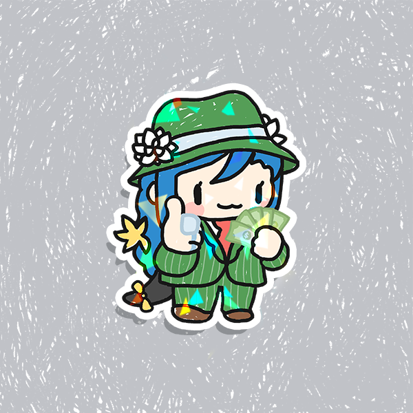 Dizi Holographic Vinyl Sticker 3"