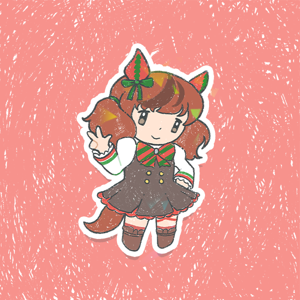 Umamusume Pretty Derby Holographic Vinyl Stickers 3"