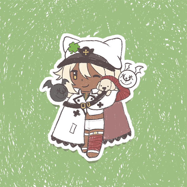 Guilty Gear Holographic Vinyl Stickers 3"