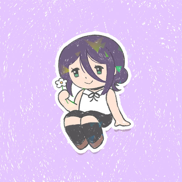 Chainsaw Man Holographic Vinyl Sticker 3"