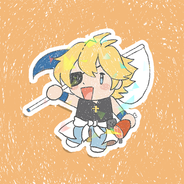 Guilty Gear Chibi Holographic Vinyl Sticker 3"