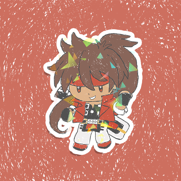 Guilty Gear Chibi Holographic Vinyl Sticker 3"