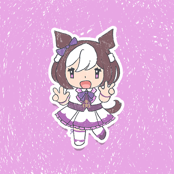 Umamusume Pretty Derby Holographic Vinyl Stickers 3"