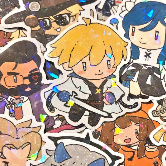 Guilty Gear Holographic Vinyl Stickers 3"